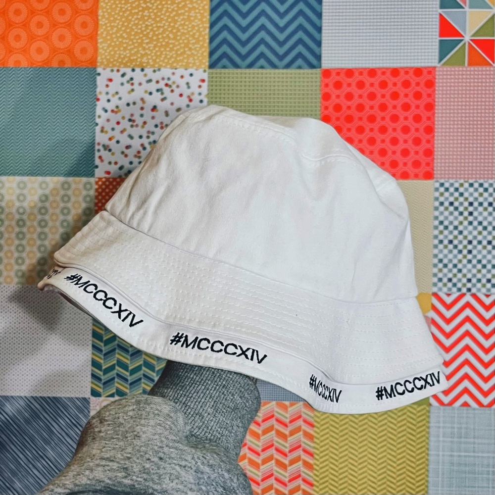 White Trendy Comfortable Neutral Bucket Hat